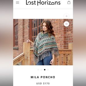 Lost Horizons Mila wool Poncho